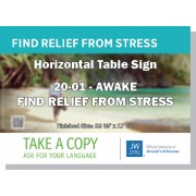 HPG-20.1 - 2020 Edition 1 - Awake - "Find Relief From Stress" - Table